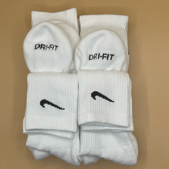 Nike Dri-fit everyday plus crew socks white size L - Picture 5 of 5
